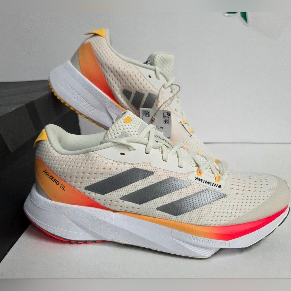 Size 5.5 - Adidas Adizero SL Ivory Spark Womens Running Shoes NEW!!